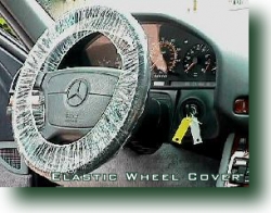 4. Plastic Steering Wheel Covers with Elastic - Box of 250 Covers