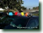 3. Magnetic Car Top Hats (Control Caps)